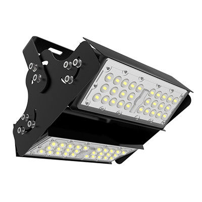 কেনা কালো 100W আউটডোর LED স্টেডিয়াম লাইট ঘূর্ণনযোগ্য IK08 অ্যালুমিনিয়াম হাউজিং online manufacture