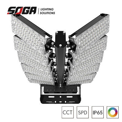 600-1800W LED হাই পাওয়ার লাইট স্পোর্টস লাইট বায়ু লোডের জন্য 17 ক্লাসের বায়ু লোড 56.1-61.2 এম / সেকেন্ড সহ্য করতে পারে